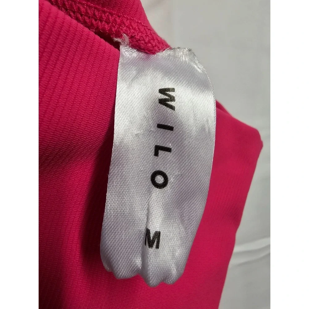 Wilo The Label Activewear ANKLE Leggings in Raspberry Pink Size M used excellent